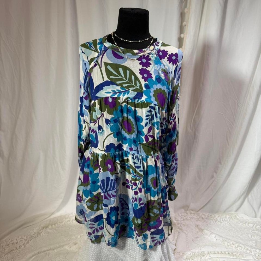 Reformation Retro Floral Babydoll Dress – Size M - Picture 2 of 8